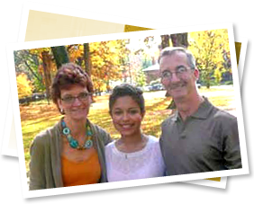 Host Parents Happy Exchange Student with Host Parents
