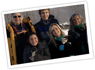 Exchange Student Family Family with High School Exchange Student and Dogs