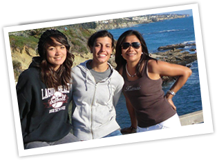 Beach Exchange Student and Host Sister at the Beach